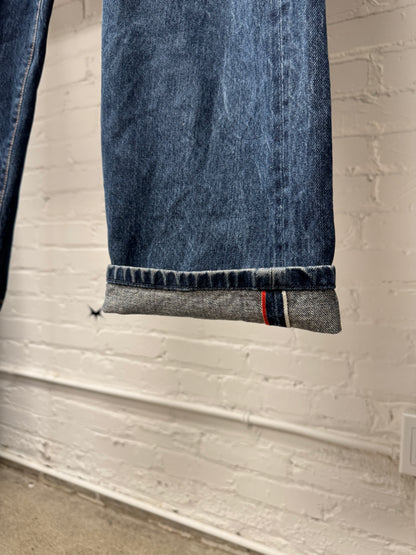 Evisu ‘N03’ Gull Logo Raw Blue Denim