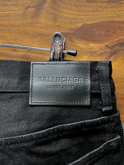 2022 Balenciaga Heavyweight Black Japanese 16oz Denim
