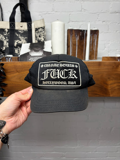 Chrome Hearts ‘Hollywood’ Store Exclusive Black Patch Trucker Hat