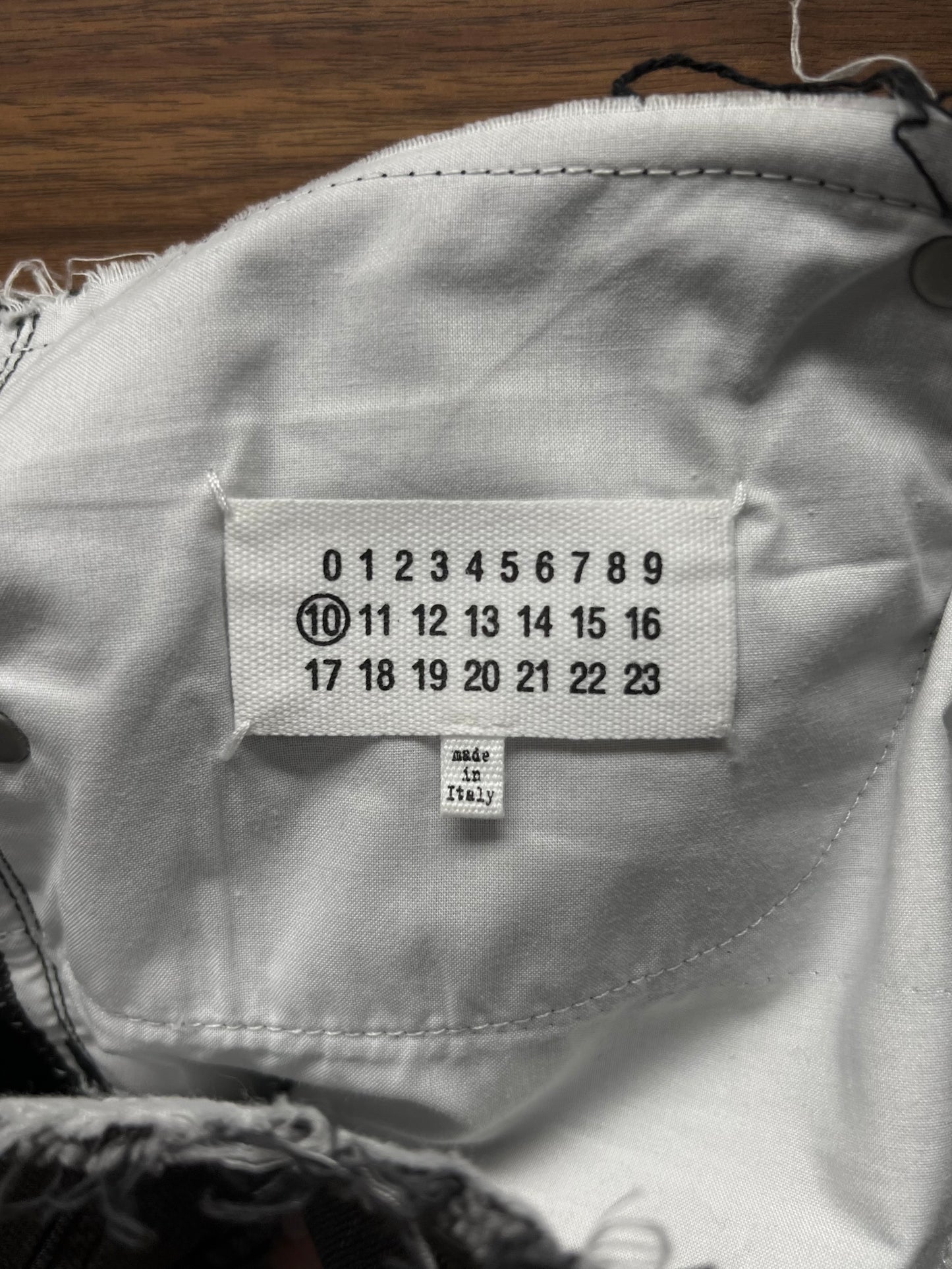 Maison Margiela Reconstructed Split Black/Grey Denim
