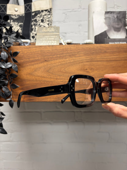 Celine ‘CL501471’ Boxy Rectangular Shape Black Optical Glasses