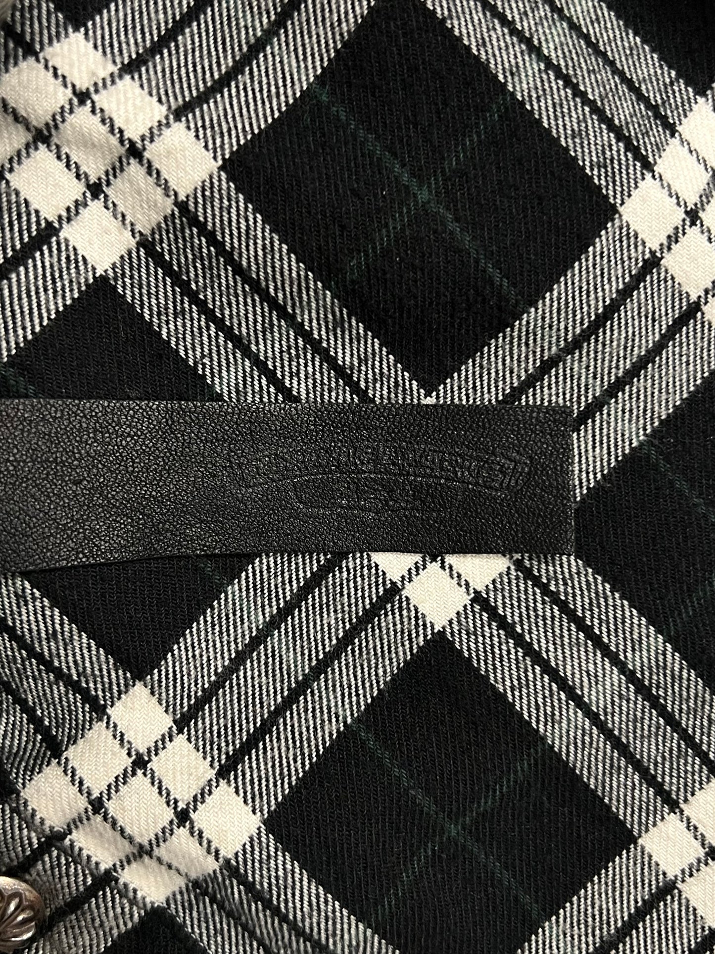 Chrome Hearts Leather Cross Patch Flannel
