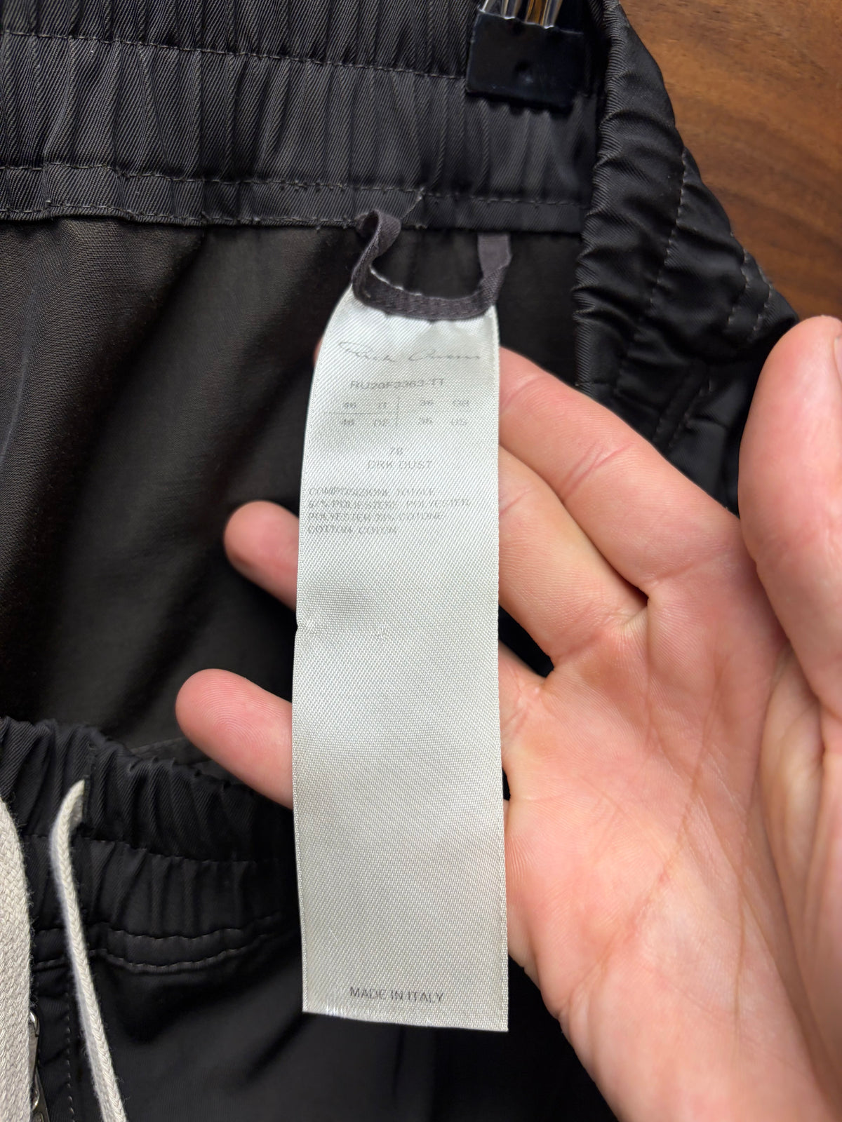 AW2020 Rick Owens ‘Performa’ Cropped Black Drawstring Pants