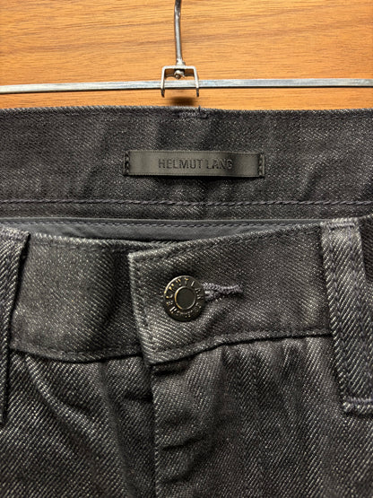 Helmut Lang x Uniqlo Raw Black Bootcut Denim