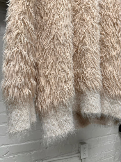 Number Nine Shag Mohair ‘Oatmeal’ Brown Sweater