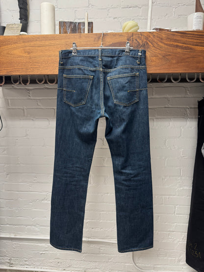 Dior Homme Raw Blue ‘Button Fly’ Skinny Denim