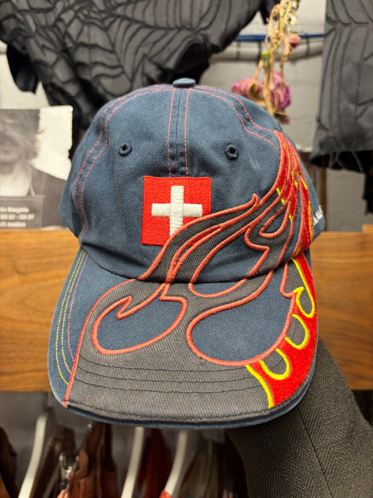 AW2018 Vetements x Reebok ‘Switzerland’ Flame Baseball Cap