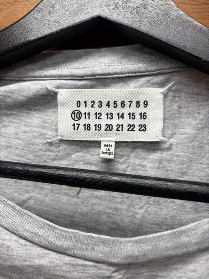 2017 Maison Margiela ‘Diamond Print’ Pocket Grey Cotton T-Shirt