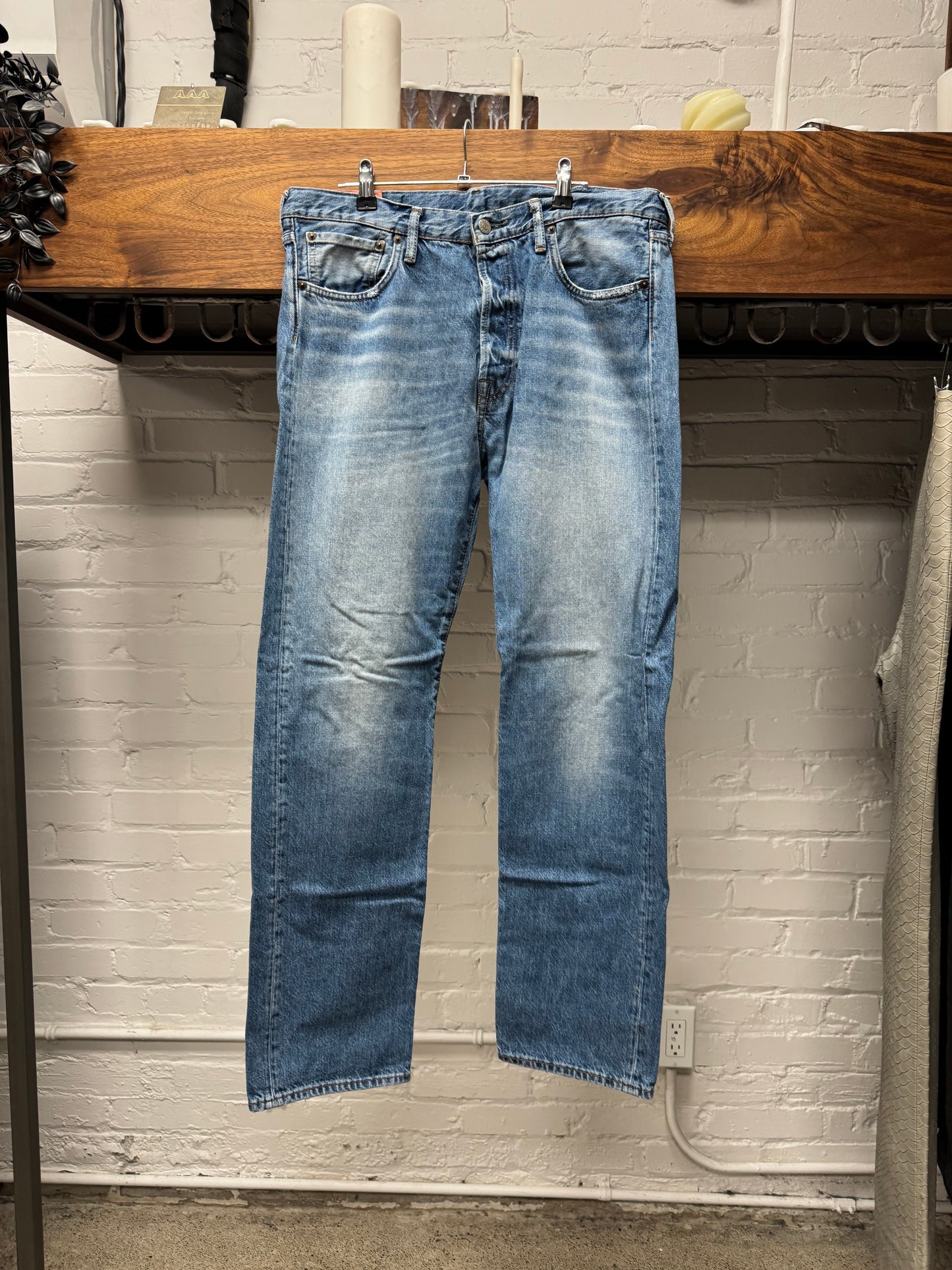 Acne Studios ‘Washed Blue’ Slim Straight Cut Denim