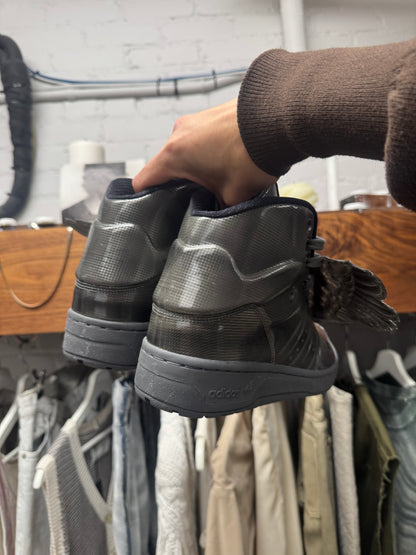 Jeremy Scott x Adidas ‘Wings 1.0’ Molded Silver High Top Sneakers