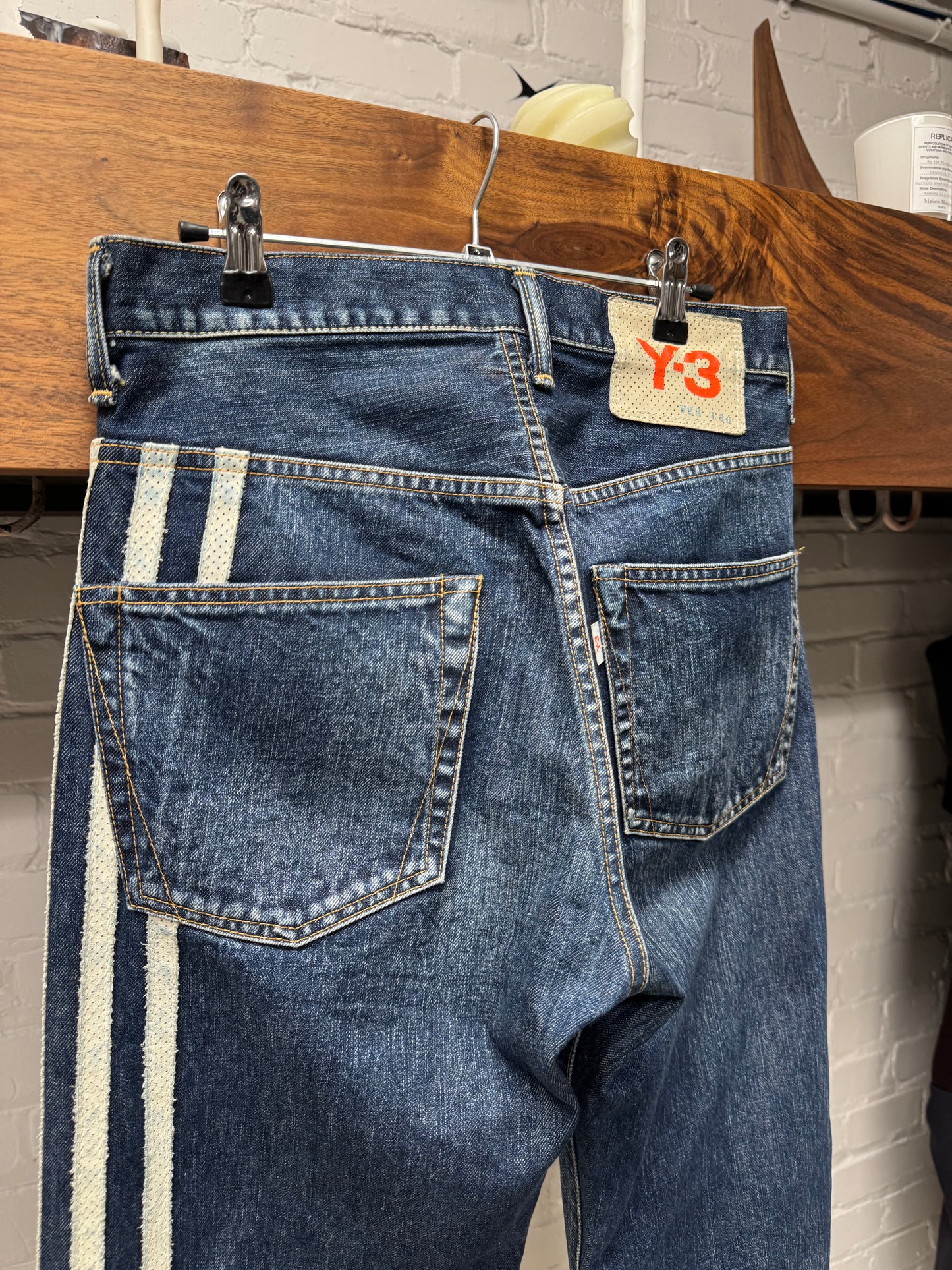 SS2004 Y-3 Yohji Yamamoto x Adidas ‘3-Stripe’ Blue 1/100 Selvedge Denim