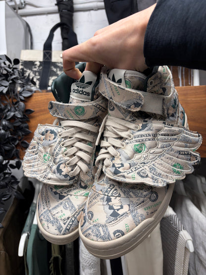 Jeremy Scott x Adidas Forum ‘Wings 1.0’ Money High Top Sneakers