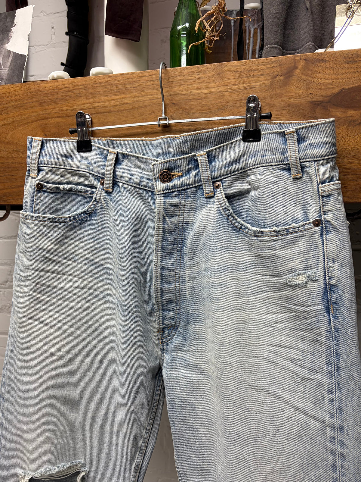 Celine ‘Wesley PF’ Rigid Light Wash Blue Slim/Straight Cut Denim