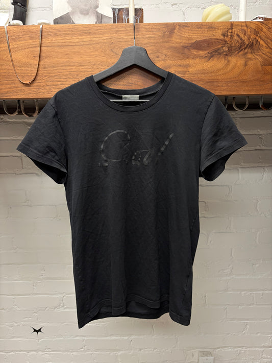AW2010 Dior Homme by Kris Van Assche ‘Cool’ Black Graphic T-Shirt