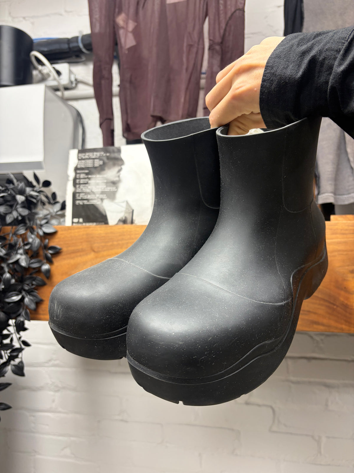 Bottega Veneta ‘Puddle’ Black Rubber Boots