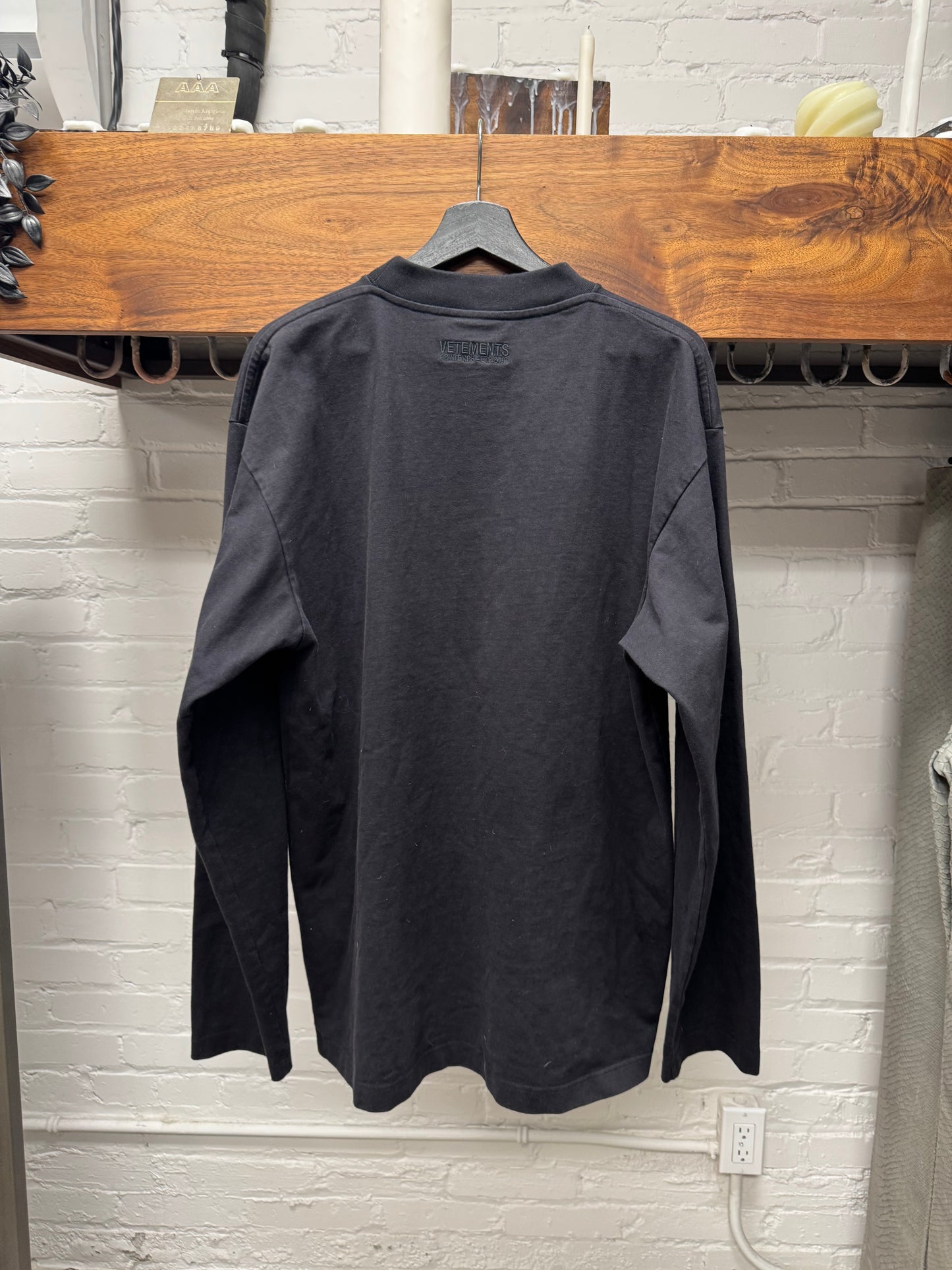 AW2018 Vetements x Umbro Heavyweight Cotton Long Sleeve Shirt