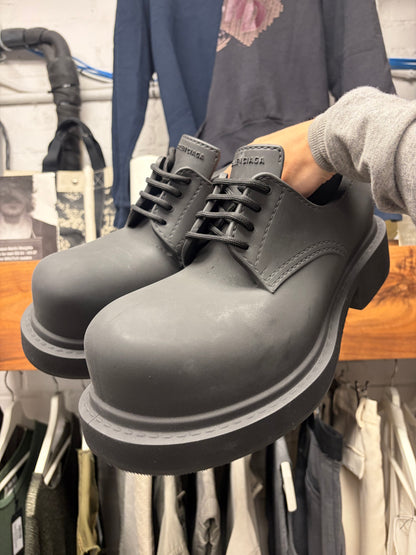 Balenciaga ‘Steroid’ Oversized Black Lace Up Derbys
