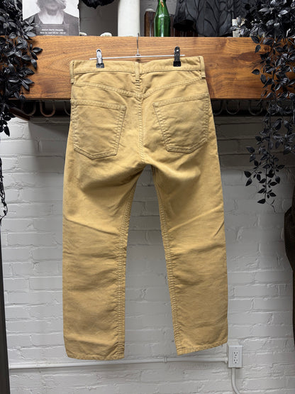 AW2002 Junya Watanabe ‘Jewel’ Pink Cross Studded Moleskin Bootcut Pants