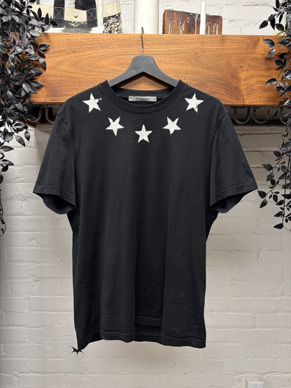 Givenchy by Ricardo Tisci ‘Stars’ Ringer Black Graphic T-Shirt