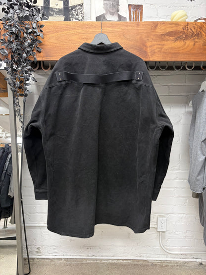 Rick Owens ‘Shoulder Strap’ Heavyweight Black Work-Shirt