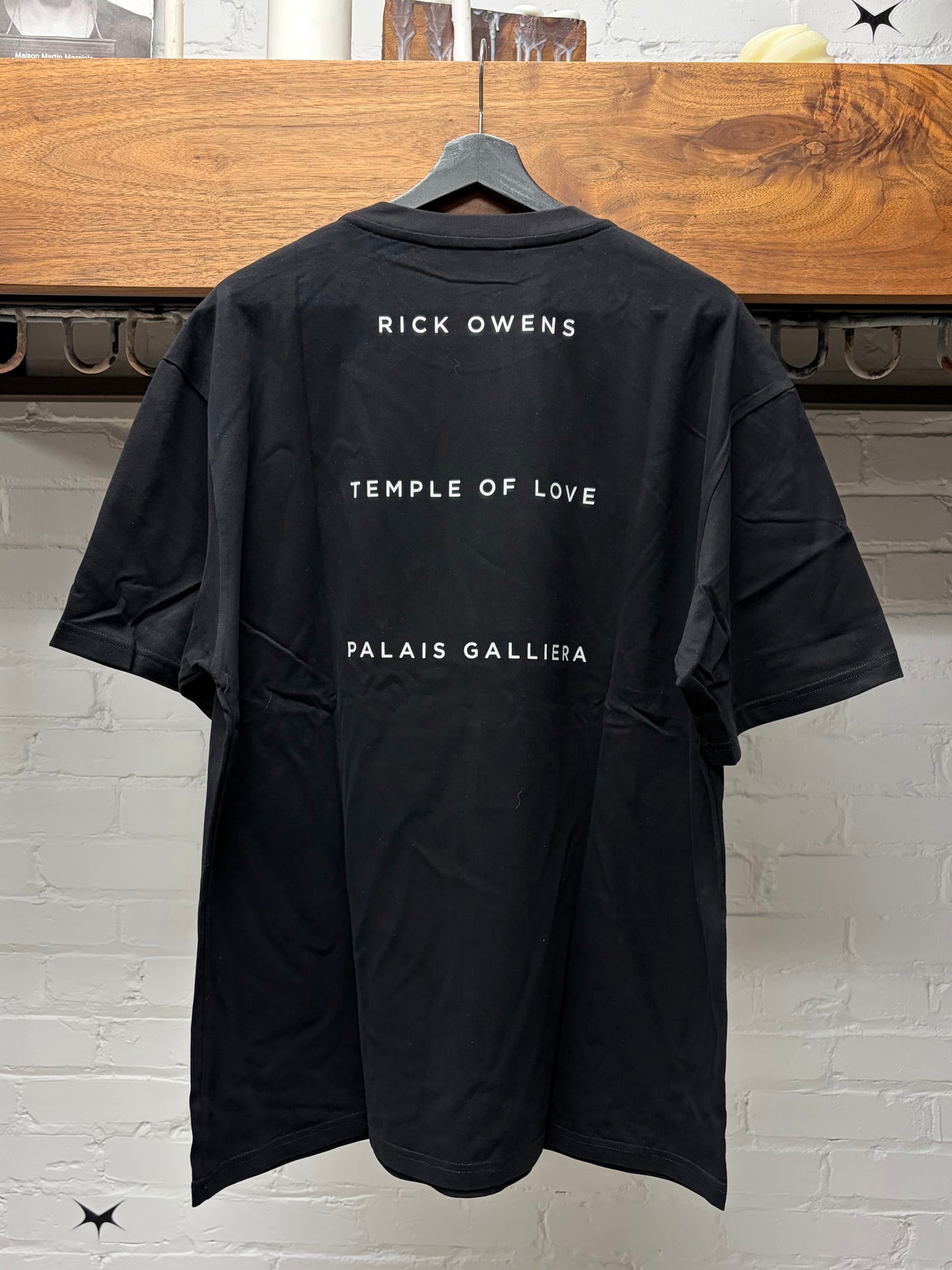 Rick Owens ‘Temple of Love’ Paris Exclusive Black Graphic T-Shirt