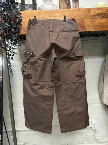 Vintage Jean Paul Gaultier Wide Leg Lightweight Brown Cargo Pants