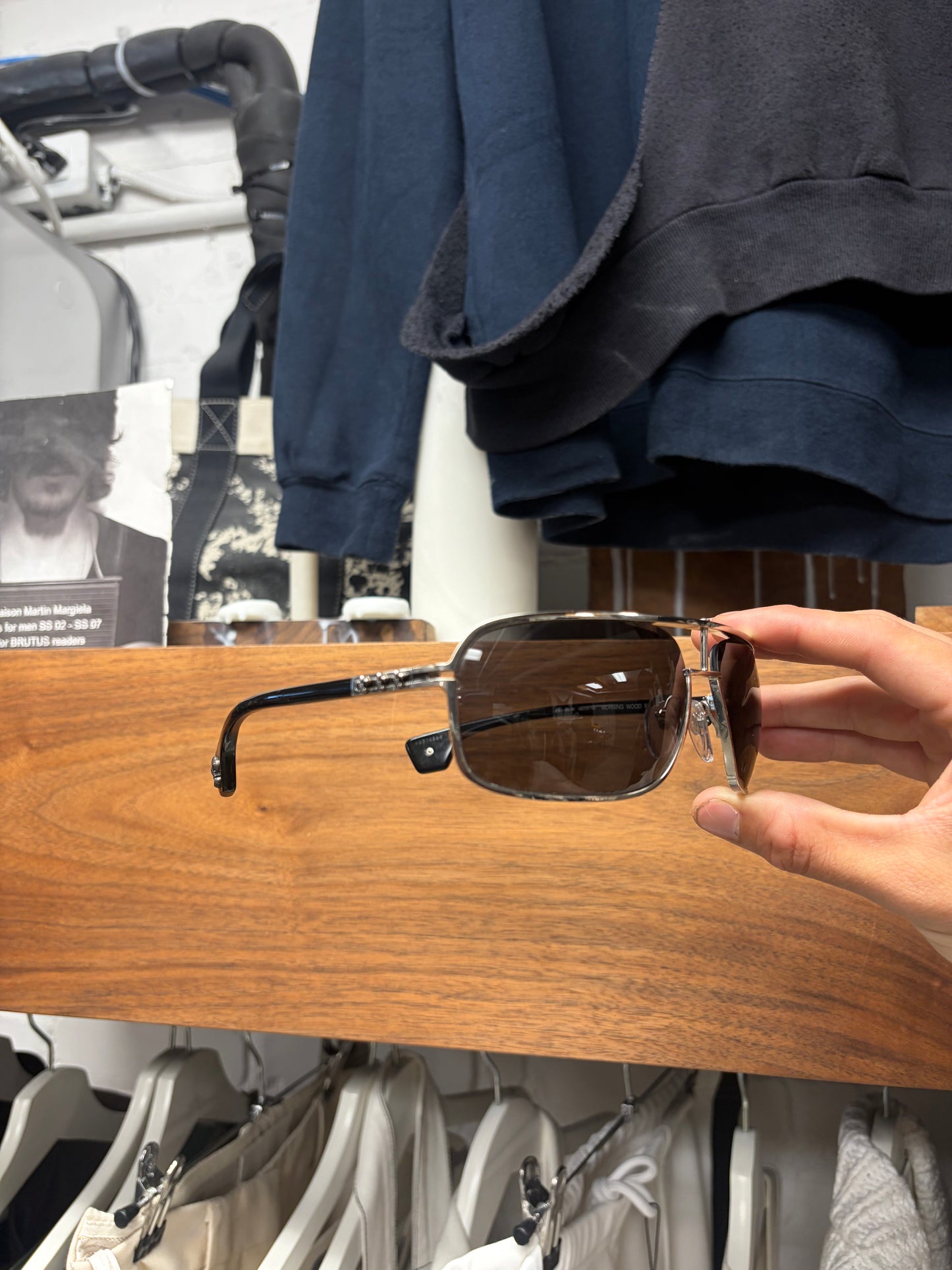 Chrome Hearts ‘Morning Wood’ Fleur de Lis 925 Silver Aviator Sunglasses