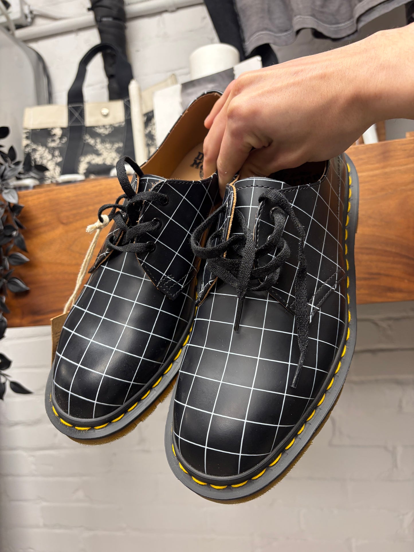 Undercover x Doc Martens ‘1461’ Grid Patterned Derbys