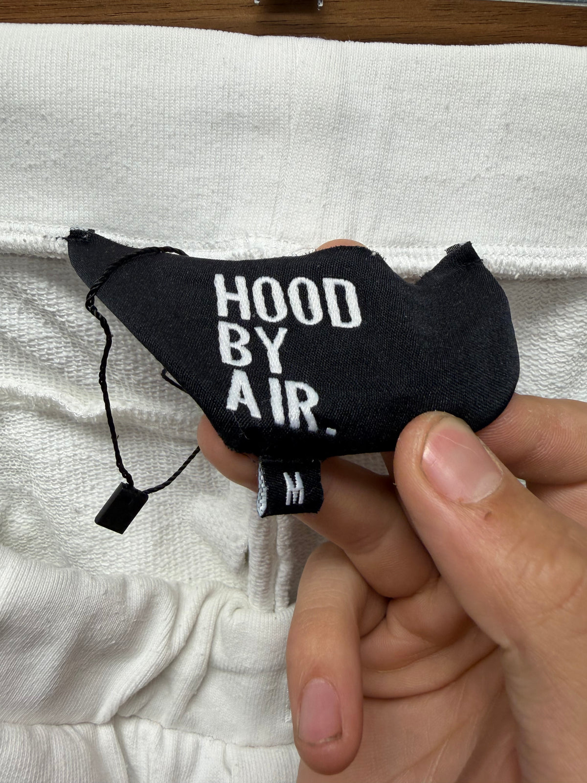 Hood by Air ‘Corset Bondage’ Side Seam White Skinny Cut Sweatpants