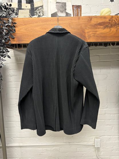 Issey Miyake Homme Plisse Black Pleated Blazer