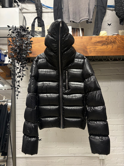 AW2024 Rick Owens ‘Porterville’ Full-Zip Black ‘Gimp’ Down Filled Puffer Jacket