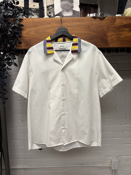 SS2015 Acne Studios Striped Collar ‘Ody’ Bowling Shirt