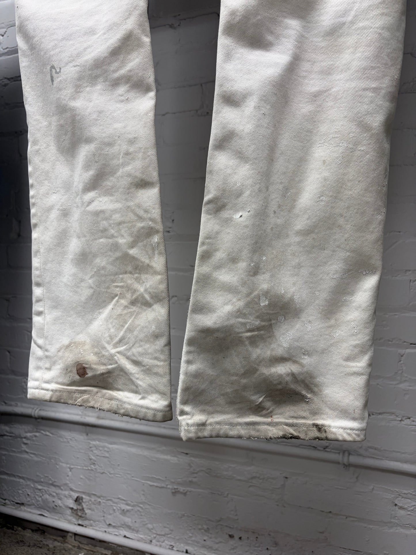 Vintage Helmut Lang ‘Painter’ White Bootcut Denim