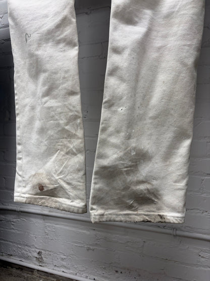 Vintage Helmut Lang ‘Painter’ White Bootcut Denim