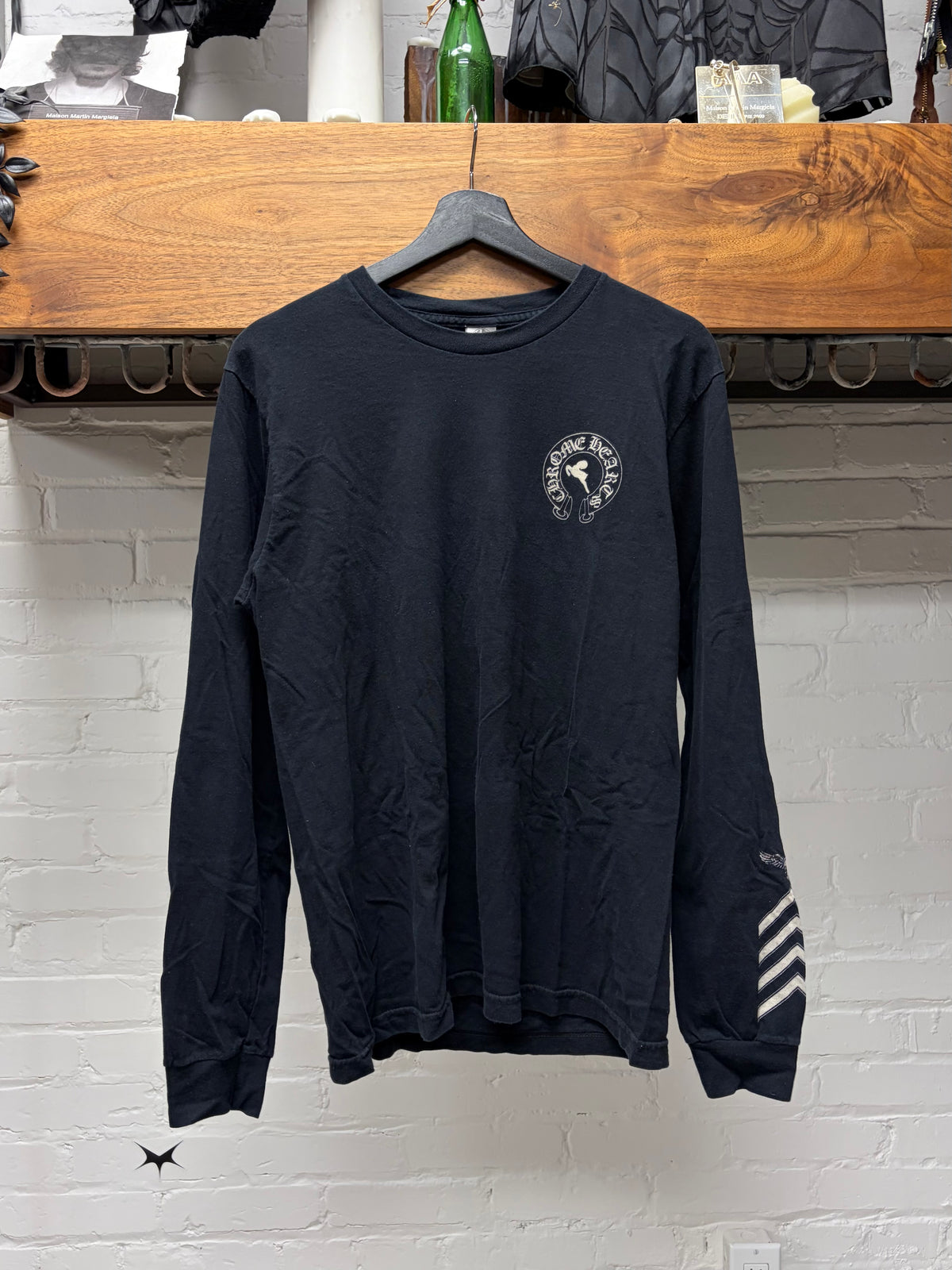 Chrome Hearts Foti ‘Horseshoe Logo’ Black Long Sleeve Shirt