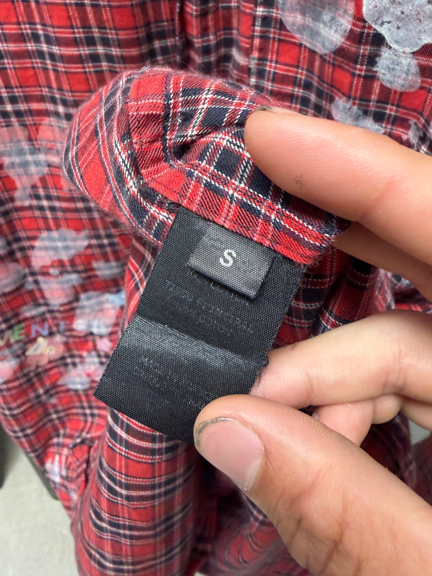 AW2019 Vetements ‘Sticker’ Oversized Plaid Flannel
