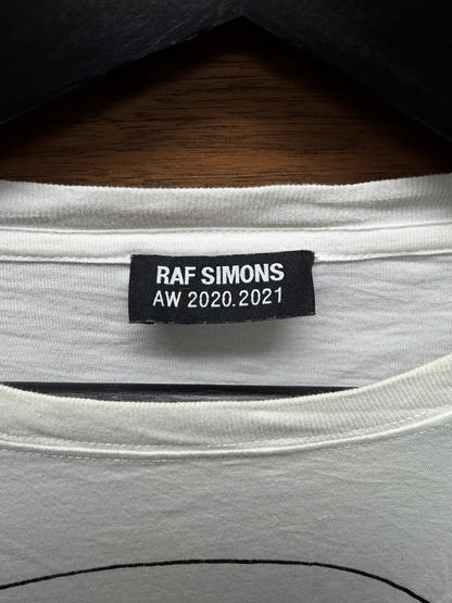 AW2020 Raf Simons ‘Solar Youth’ White Cotton Long Sleeve Shirt