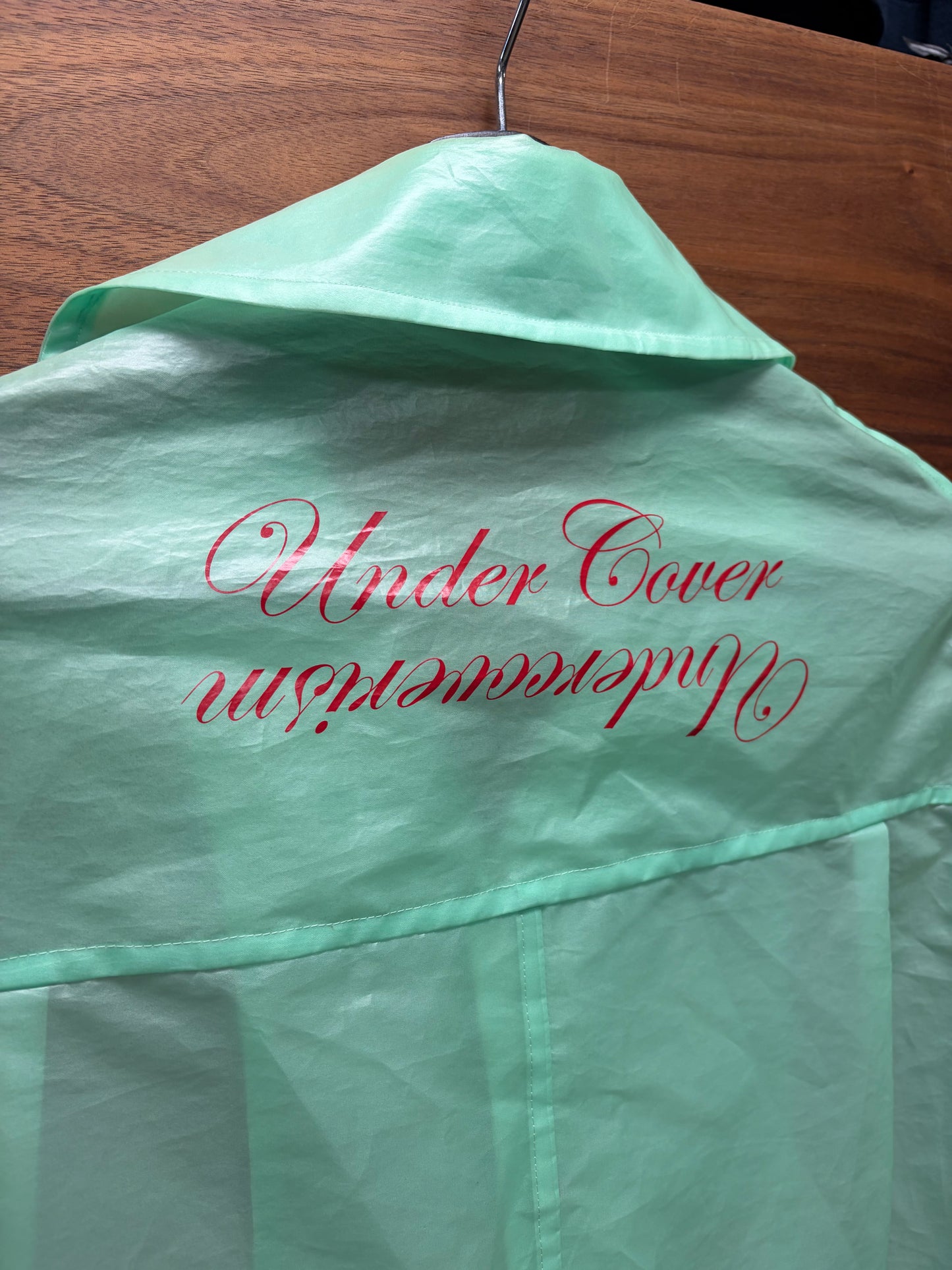 Undercover Translucent Nylon Rain Trench Coat Jacket