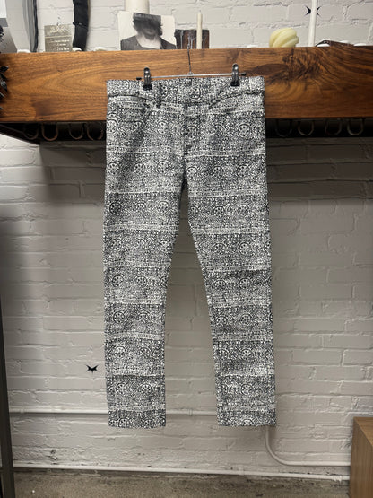 2013 Balenciaga ‘Tapestry’ Full Print Black/White Denim