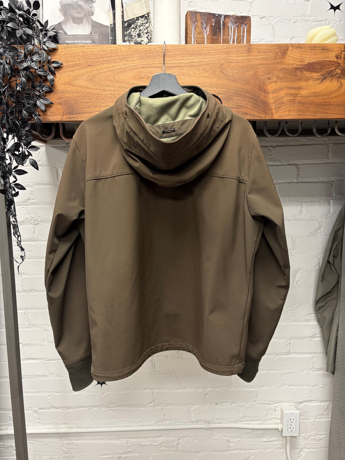 C.P. Company ‘Goggles’ Hooded Brown RainProof Shell Jacket