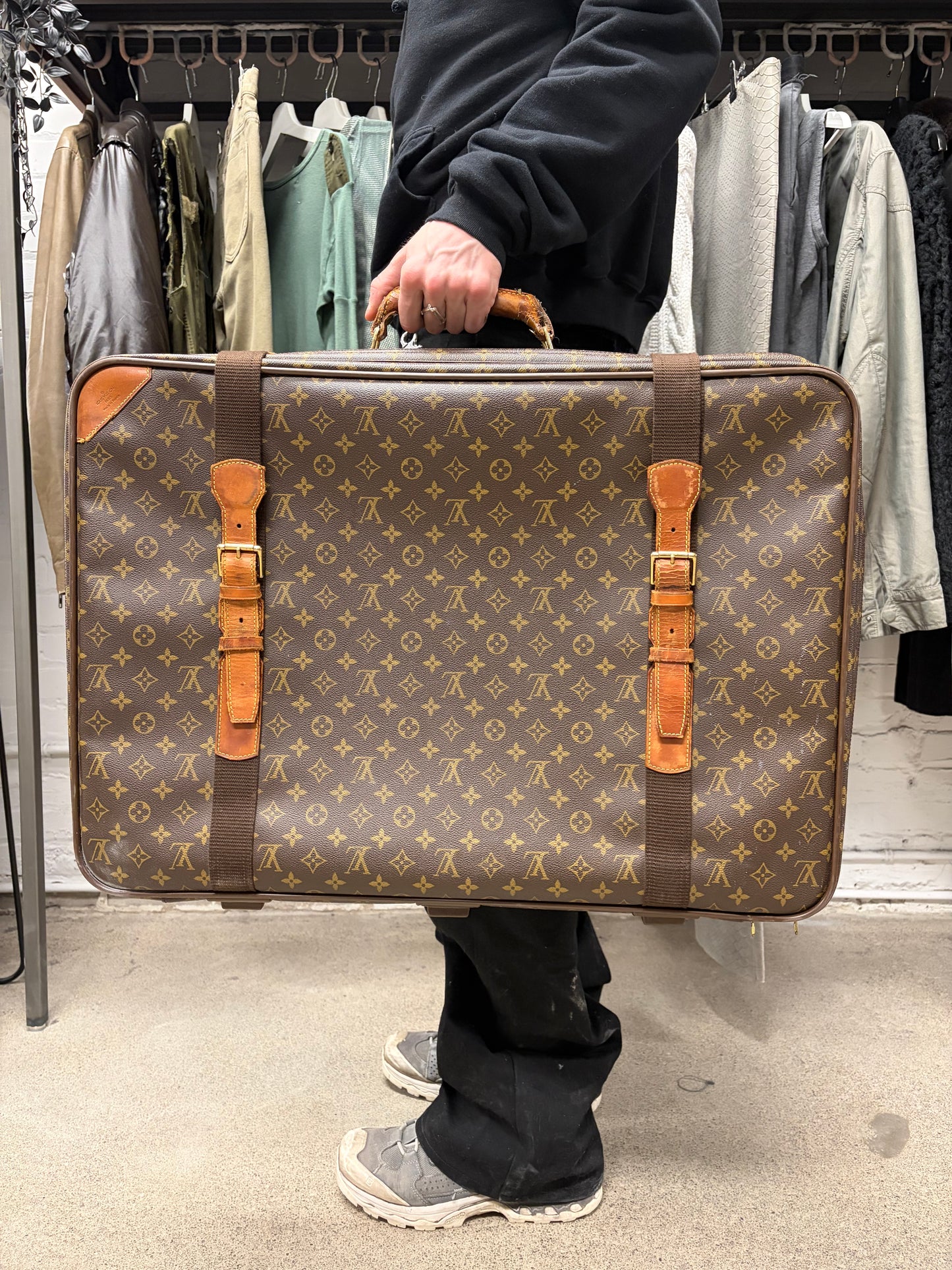 Louis Vuitton ‘Satellite 70’ Monogram Brown Suitcase