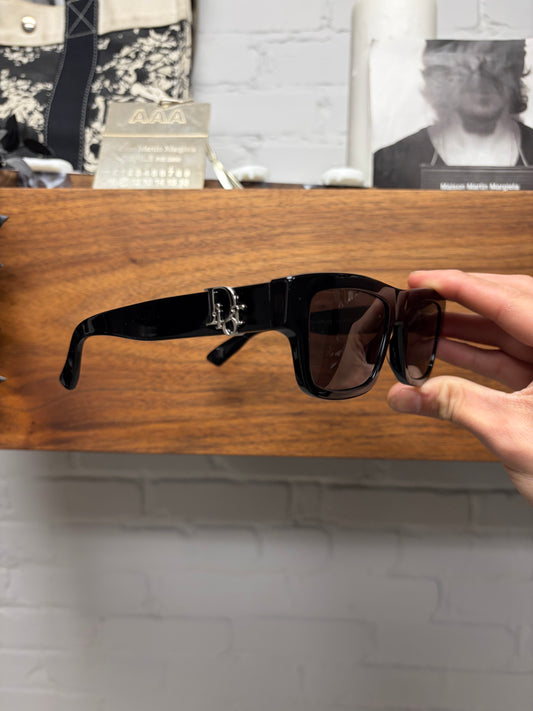 Dior Oblique ‘S31’ Black/Silver Trotter Logo Sunglasses