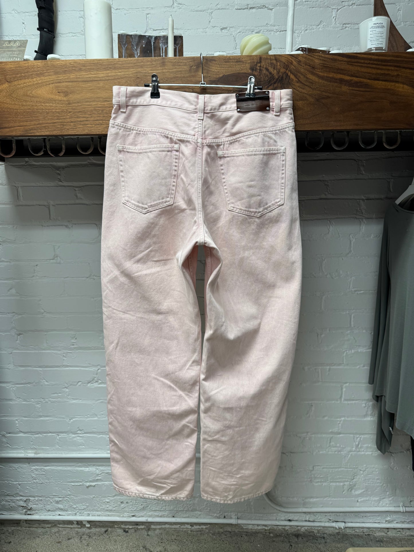 Dries Van Noten ‘Salmon Pink’ Wide Leg Denim