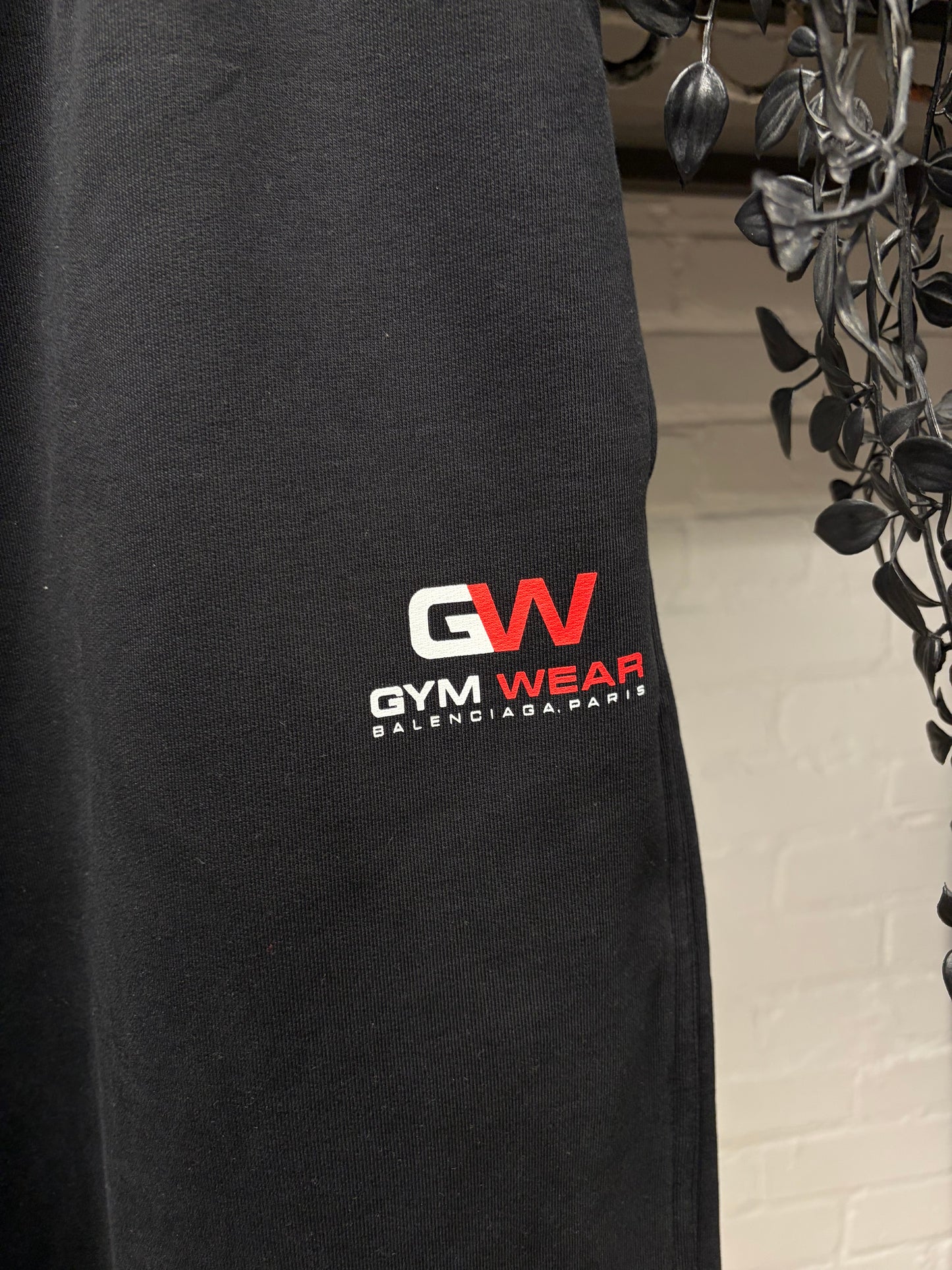AW2020 Balenciaga ‘Gym Wear’ Black Cotton Sweatpants