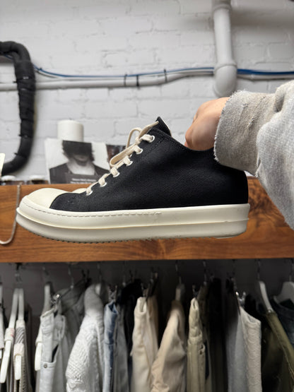 Rick Owens DRKSHDW Canvas ‘Ramones’ Low Top Sneakers