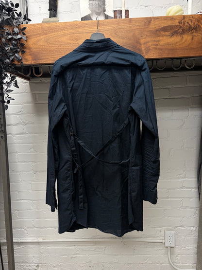 Ann Demeulemeester Double Layered ‘Bondage Strap’ Button Up Shirt