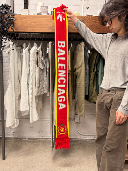 SS2022 Balenciaga x Adidas ‘Manchester United’ Soccer Logo Scarf