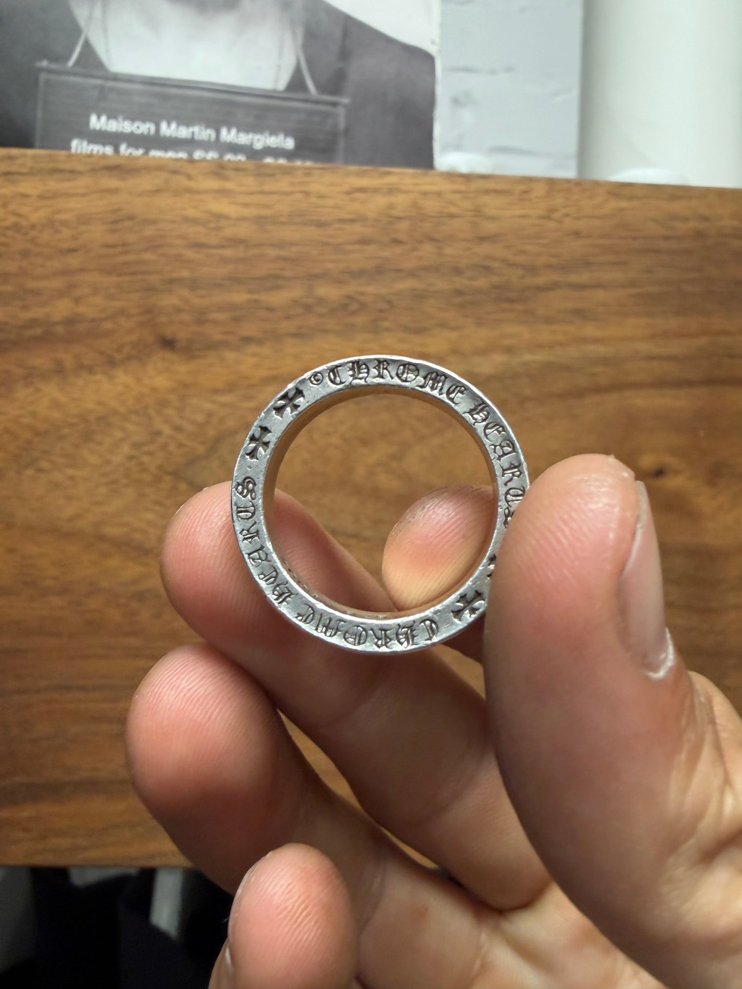 Chrome Hearts ‘Fuck You’ .925 Silver Spacer Ring