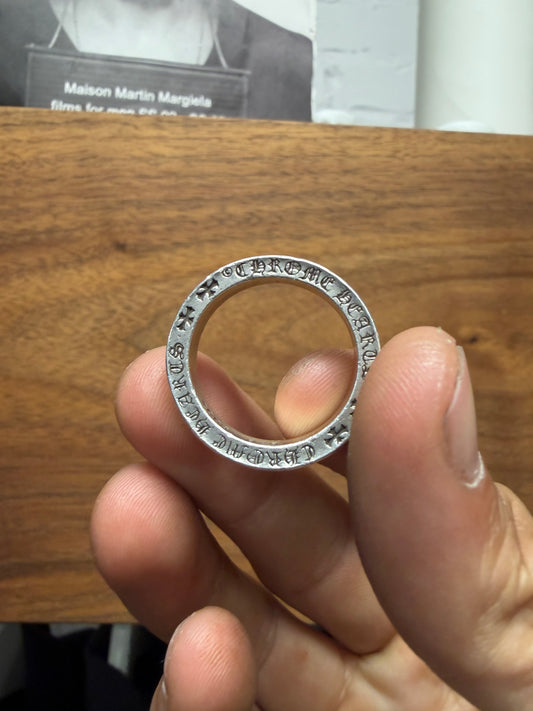 Chrome Hearts ‘Fuck You’ .925 Silver Spacer Ring