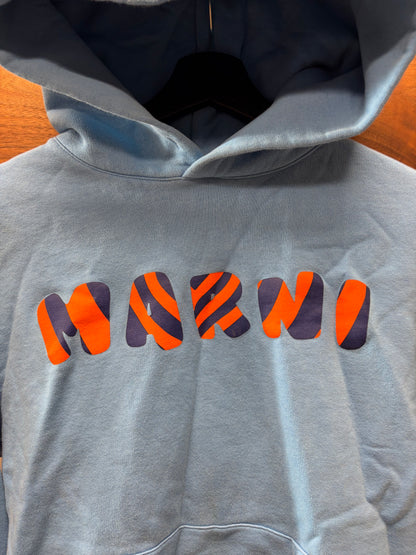 Marni ‘Tiger Logo’ Blue Pullover Hoodie